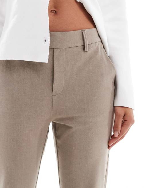 Vero Moda loose tailored pants in fossil, 3 of 5