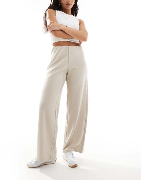 Vero Moda - Losse broek met elastische taille in silver lining - view 1