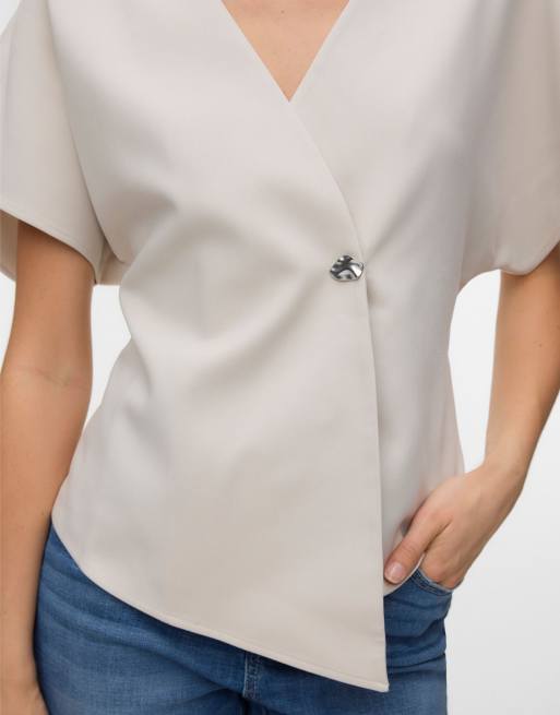 Vero Moda - Lysegrå top, 4 af 4