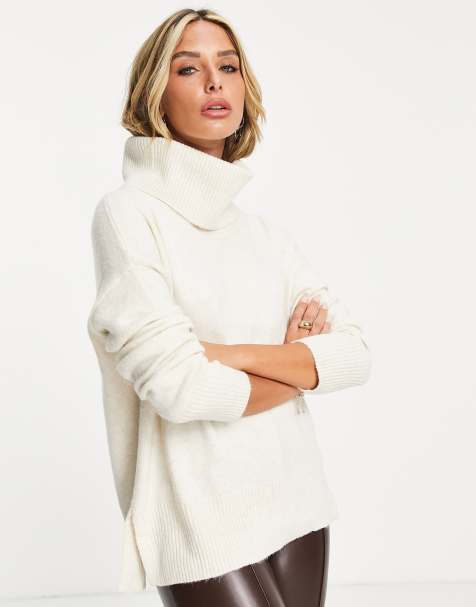 Vero Moda - Maglione con collo alto color crema - view 1