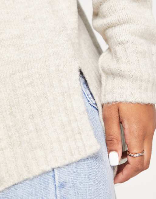 Vero Moda - Maglione lungo color panna , 3 di 4