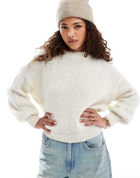 Vero Moda - Maglione morbidissimo bianco con cuciture a contrasto - view 1