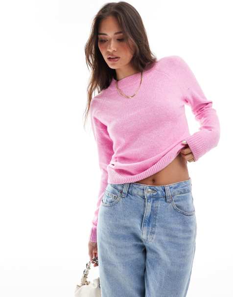 Vero Moda - Maglione rosa con scollo rotondo - view 1
