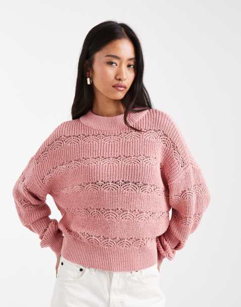Vero Moda - Maglione traforato rosa - view 1