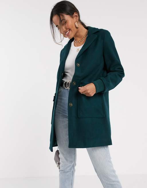 Vero Moda Manteau poches Vert