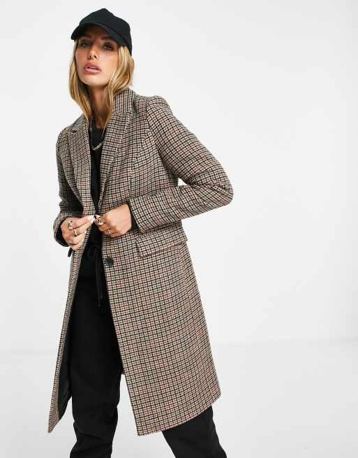 manteau vero moda carreaux