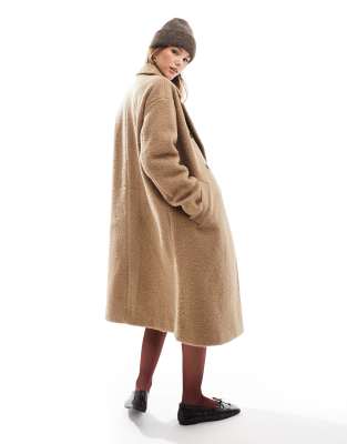 Vero Moda Manteau élégant à épaules tombantes Camel ASOS