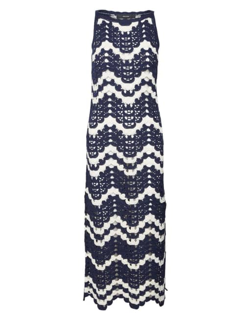 Vero Moda - Marineblå strikket kjole, 2 af 4