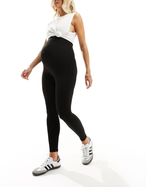 Vero Moda - Maternité - Legging côtelé sans coutures couvrant le ventre - Noir, 4 de 4
