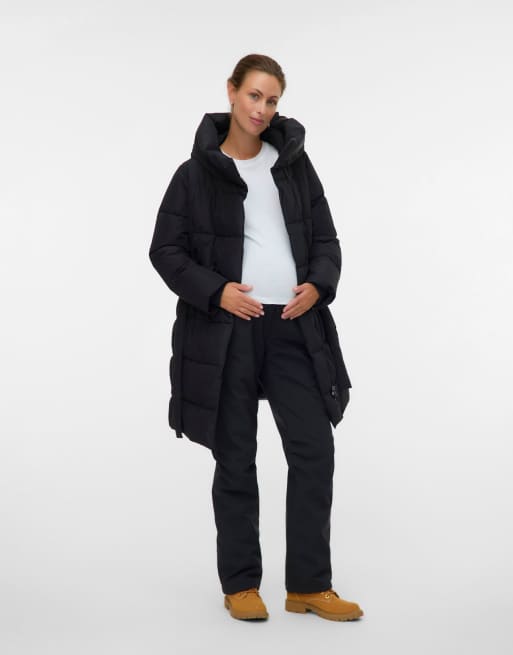 Vero Moda Maternity Coat in black, 3 of 5
