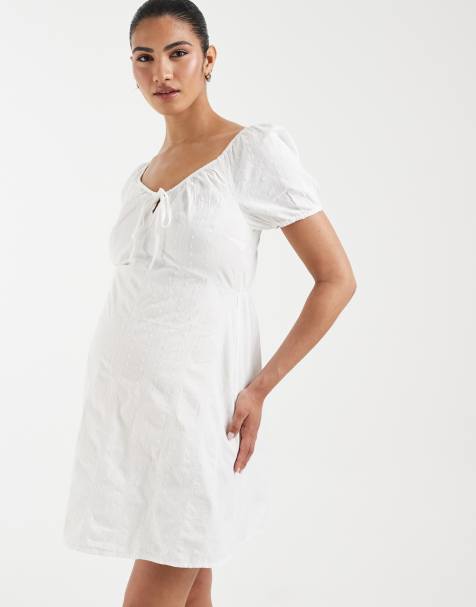 White Maternity Dresses | Cream Maternity Dresses | ASOS