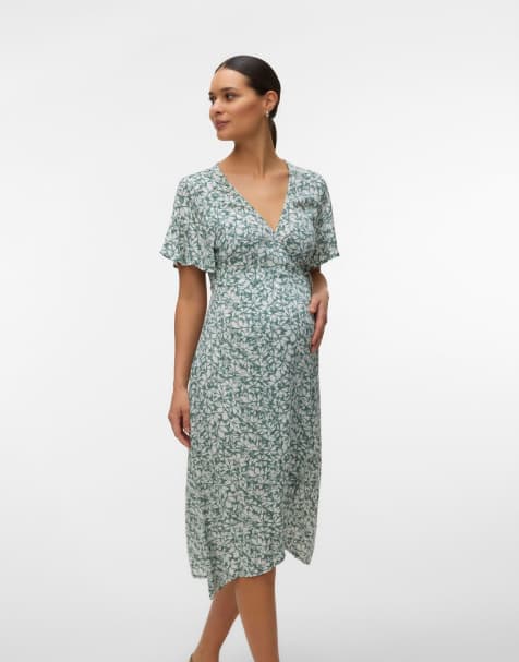 Vero Moda Maternity Dress in laurel wreath - view 1