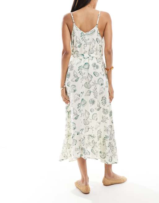 Vero Moda Maternity Easy cami ankle dress in conversational sea print, 2 of 4