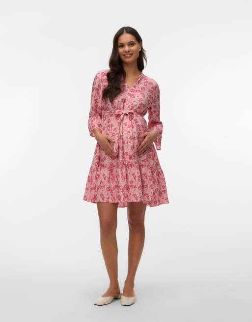 Vero Moda Maternity kjole i chintz rose, 3 af 5