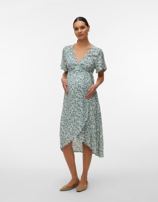 Vero Moda Maternity Kleid in Lorbeerkranz, 3 von 6