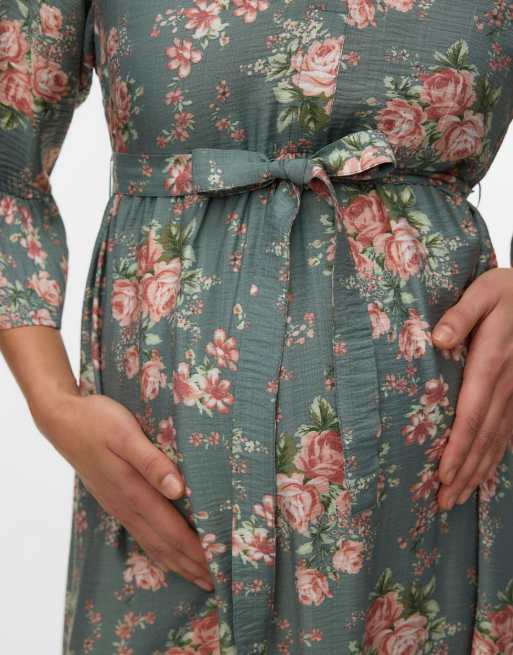 Vero Moda Maternity Kleid in Lorbeerkranz, 4 von 5