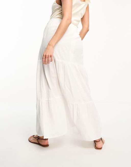 Maternity white 2025 maxi skirt