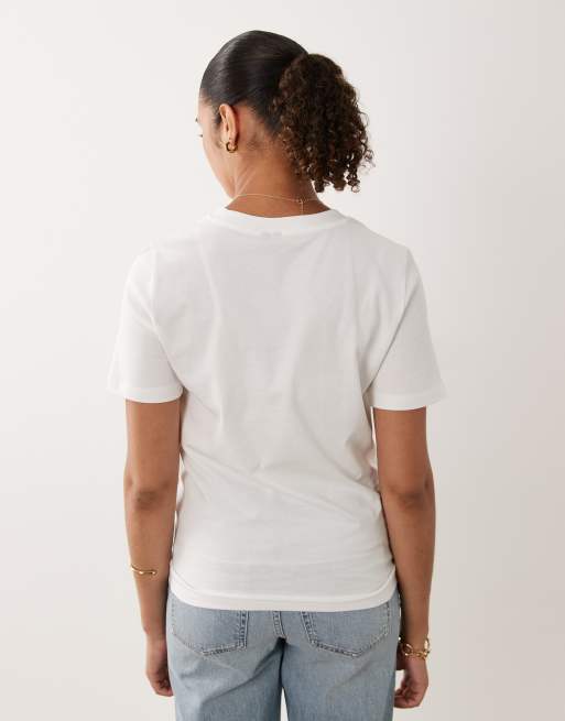 Vero Moda Maternity - Pack de 2 camisetas de color negro y blanco, 4 de 4
