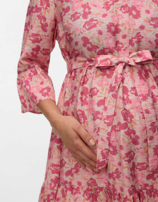 Vero Moda Maternity robe en rose chintz, 4 de 5