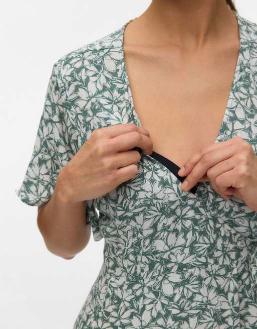 Vero Moda Maternity sukienka w kolorze laurel wreath, 5 z 6