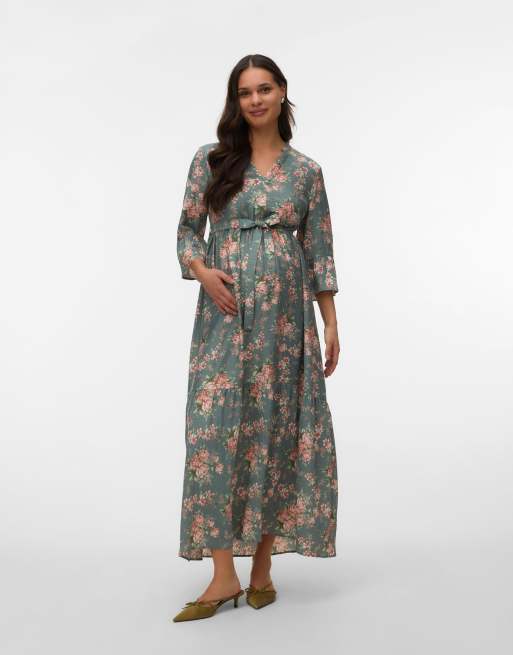 Vero Moda Maternity sukienka w kolorze laurel wreath, 3 z 5