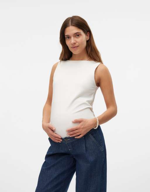 Vero Moda Maternity Top in black, 5 of 7