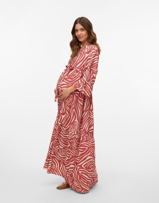 Vero Moda Maternity vestito in marsala, 3 di 5