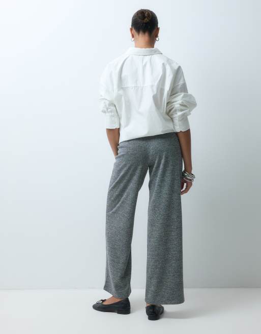 Vero Moda Maternity vida jerseybyxor i svart salt- och pepparmönster, 5 av 5
