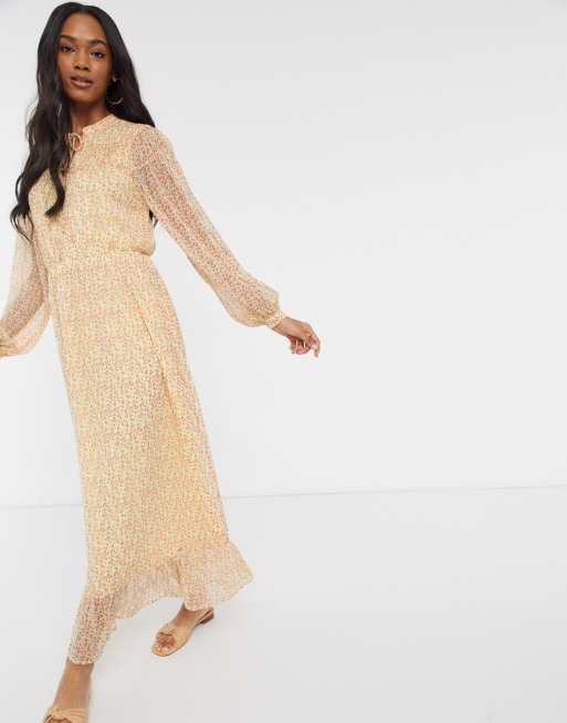 Vero moda discount yellow maxi dress