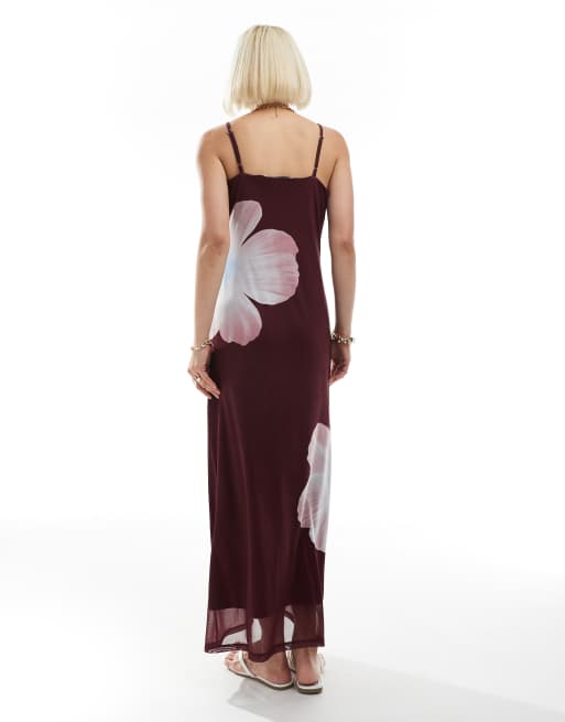 Vero Moda - Maxi-jurk met camiband en oversized bloemenprint, 4 van 4