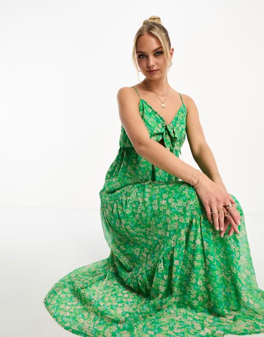 Vero moda maxi online jurk groen