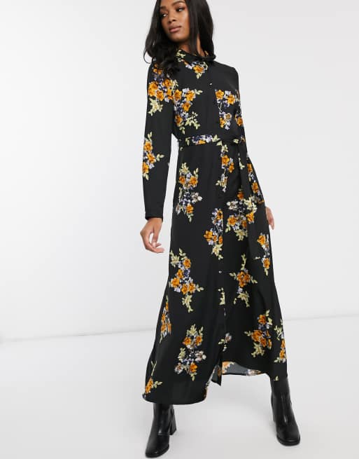 Vero moda 2025 black floral dress