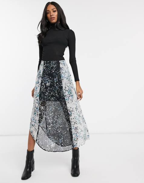 Vero Moda – Maxirock mit Blumenmustermix