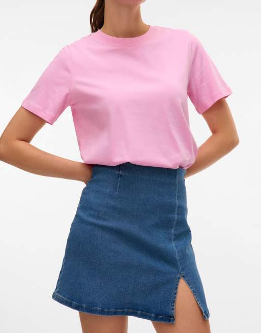 Vero Moda – Mellanblå jeanskjol, 5 av 5
