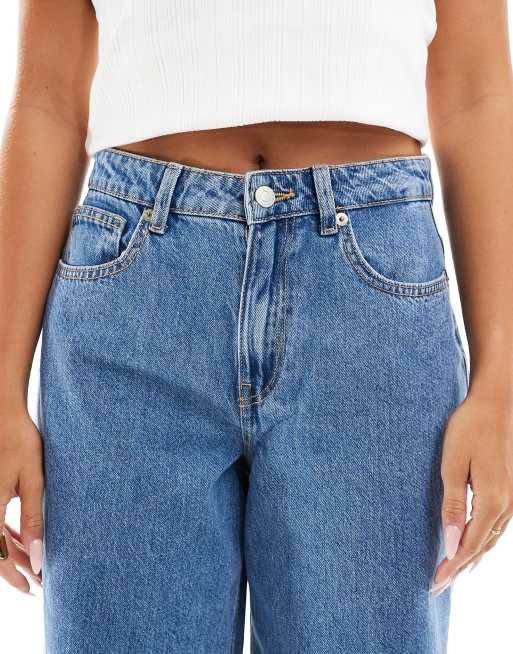 Vero Moda - Mellemblå jeans med barrel-ben, 4 af 5