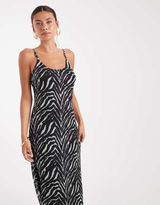 Vero Moda Mesh Cami Strap Maxi Dress In Black