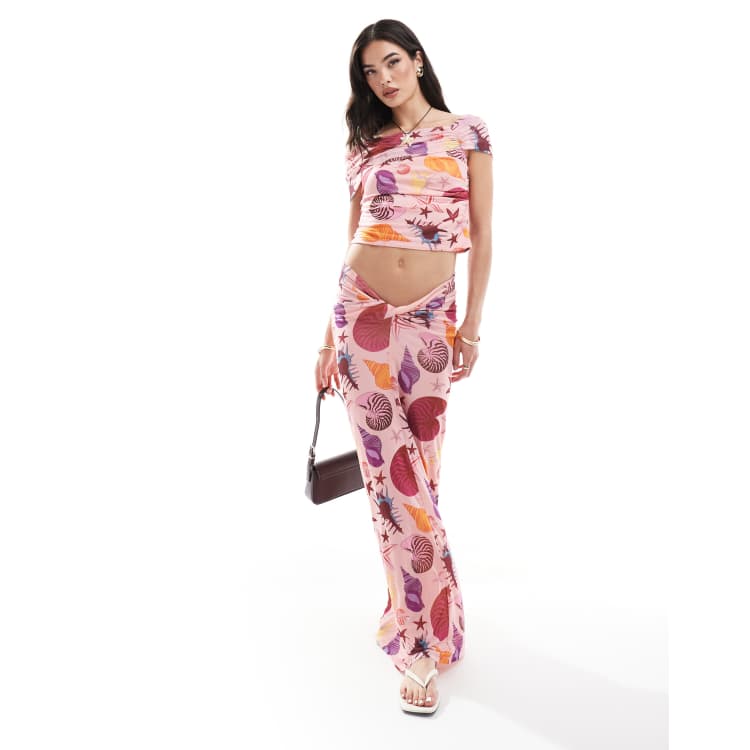 GLOSSY FLOW TEE WITH SKIRT