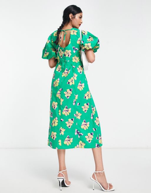 Vero moda 2025 green floral dress