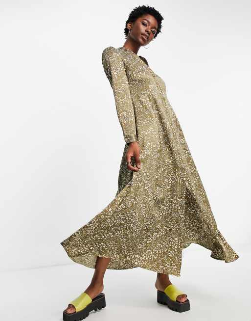 Vero Moda - Midi-jurk met lange mouwen en print