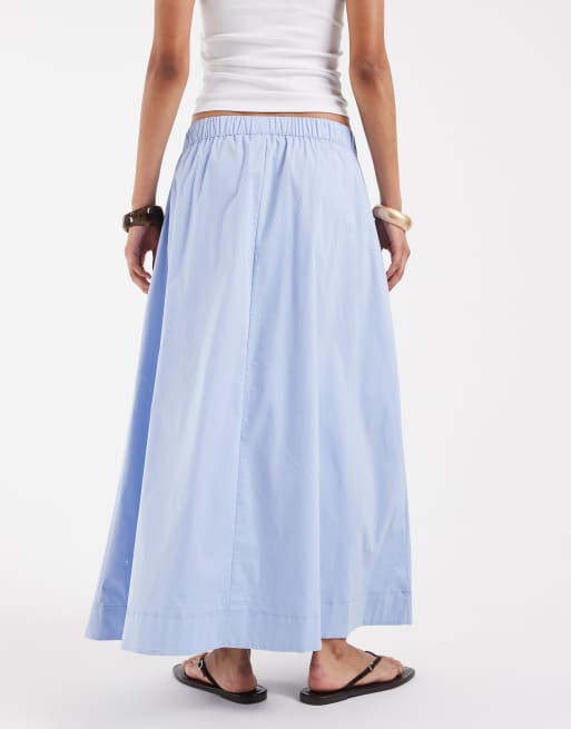 Vero Moda – Midi-Schlupfrock in Brunnera-Blau, 5 von 5