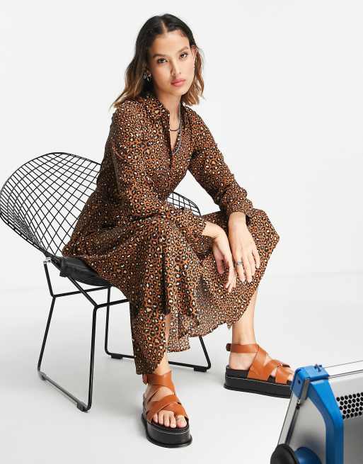 Vero Moda midi shirt dress in print