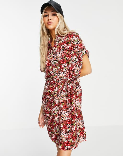 Vero Moda - Mini overhemdjurk in zwart