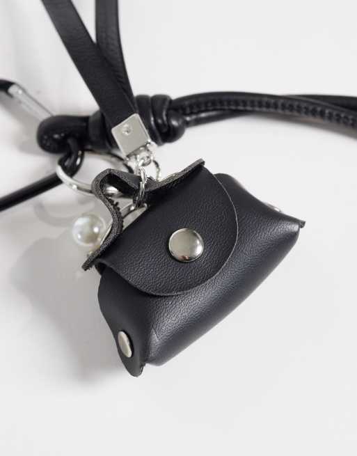 Vero Moda mini purse charm in black, 3 of 3