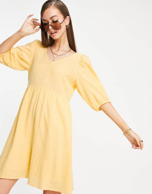 Vero moda linen smock clearance dress