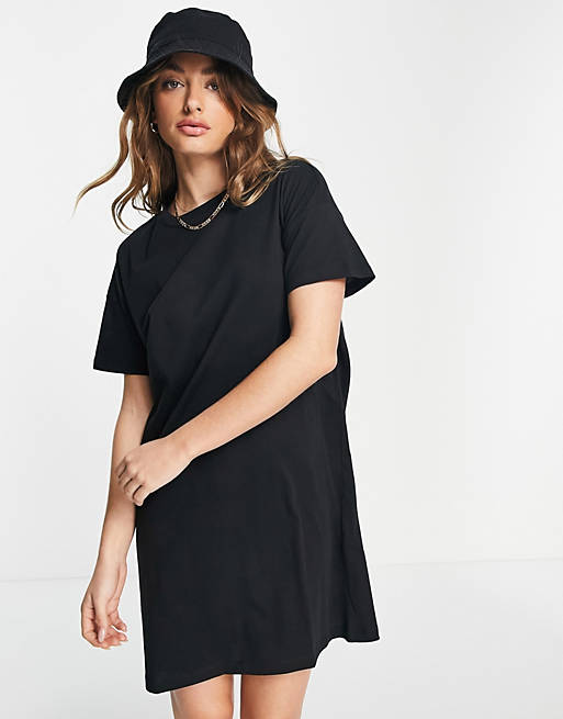 Vero Moda mini t-shirt dress in black