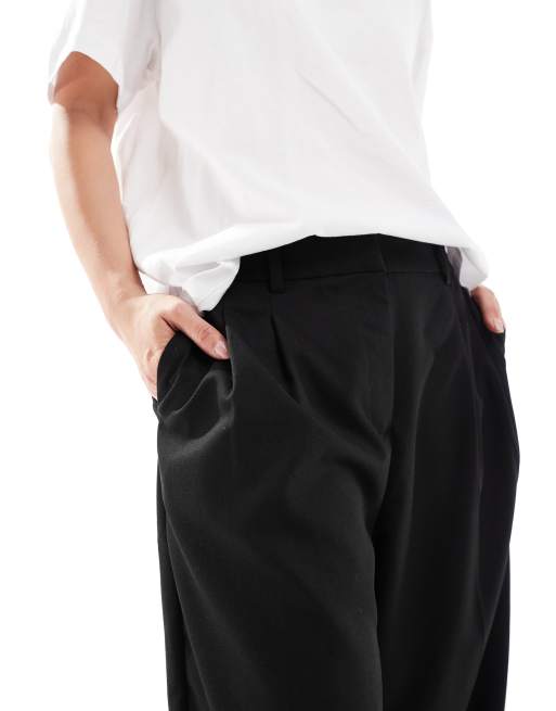 Vero Moda Mix and Match wide leg tailored pants in black (part of a set), 2 of 5