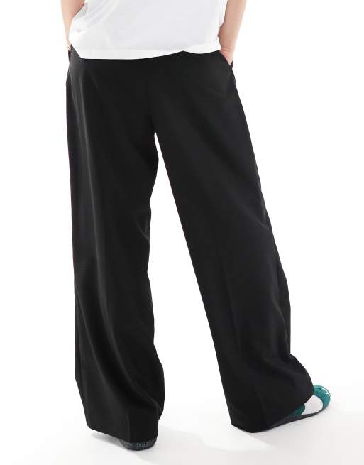 Vero Moda Mix and Match wide leg tailored pants in black (part of a set), 3 of 5