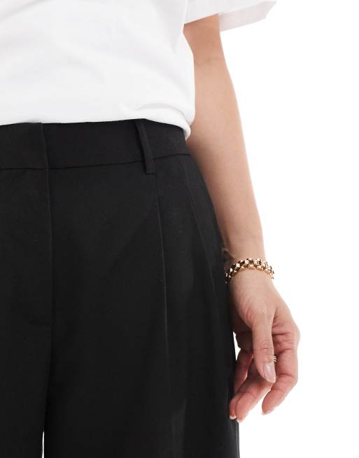Vero Moda Mix and Match wide leg tailored pants in black (part of a set), 5 of 5