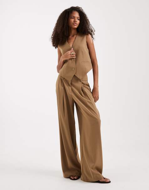 Vero Moda - Mix & Match - Ensemble gilet de tailleur ajusté et pantalon large - view 1