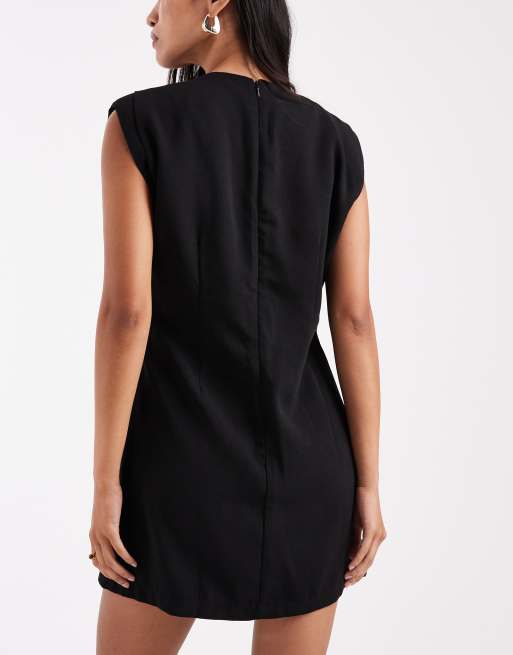 Vero Moda - Mouwloze mini-jurk met gerimpeld detail in zwart, 2 van 4